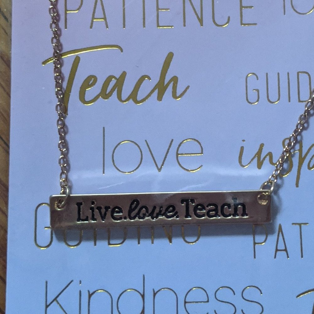 Gold Teacher Necklace